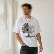 Life & Decay Illustrative Oversized Tee